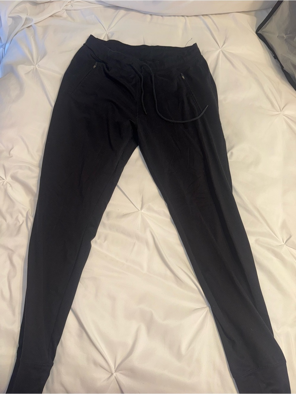 Black Drawstring Jogger Pants